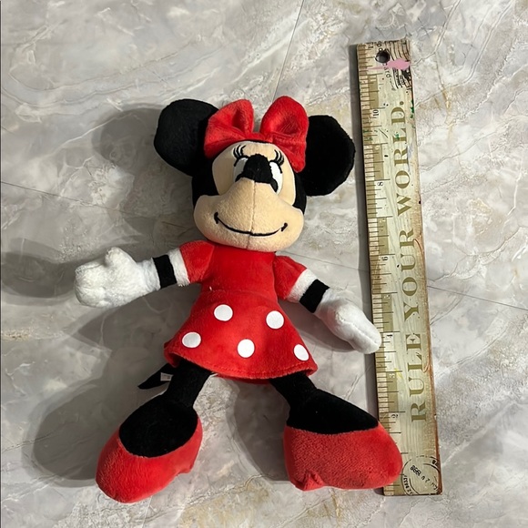 Disney Minnie Mouse Plush Toy - Red and Black - Picture 4 of 4